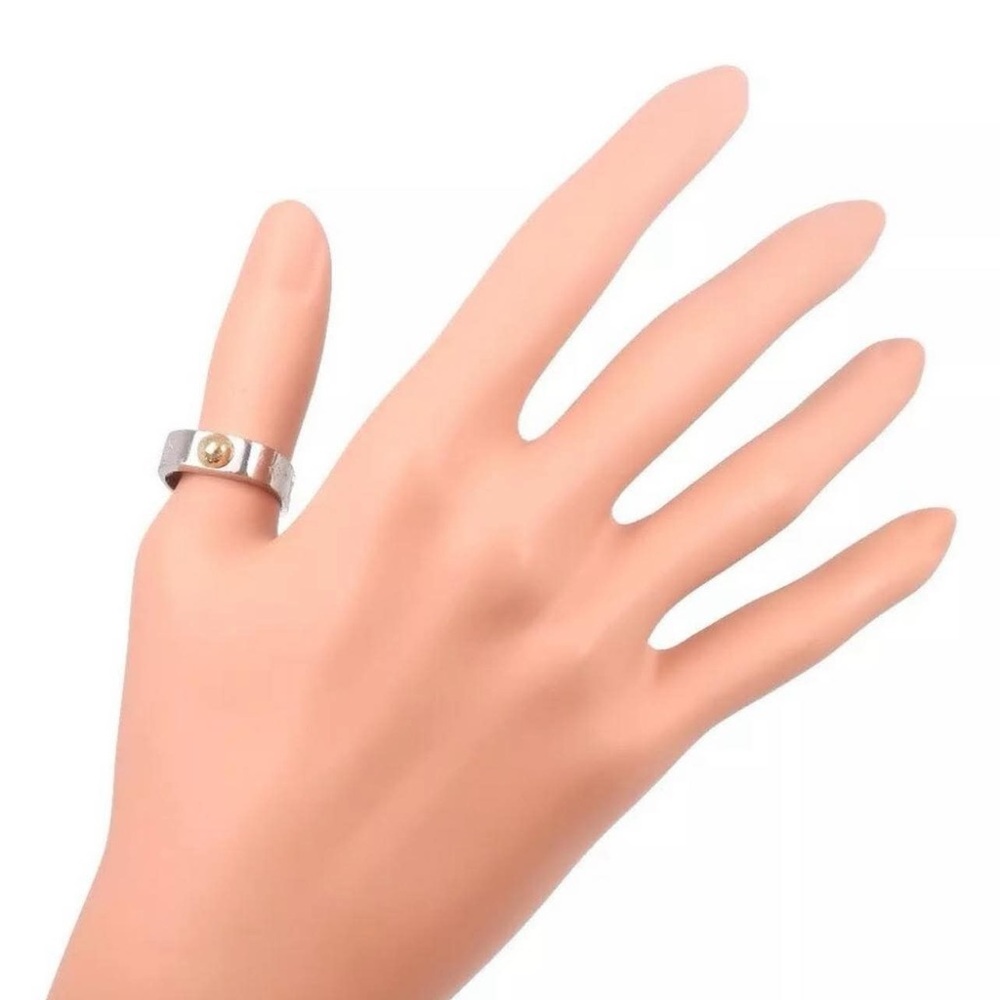 Louis Vuitton Bague Nanogram Silver Tone Ring sz:49/5- Free Gift With Purchase - Picture 2 of 12